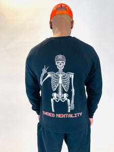 Mended Mentality Crewneck Black